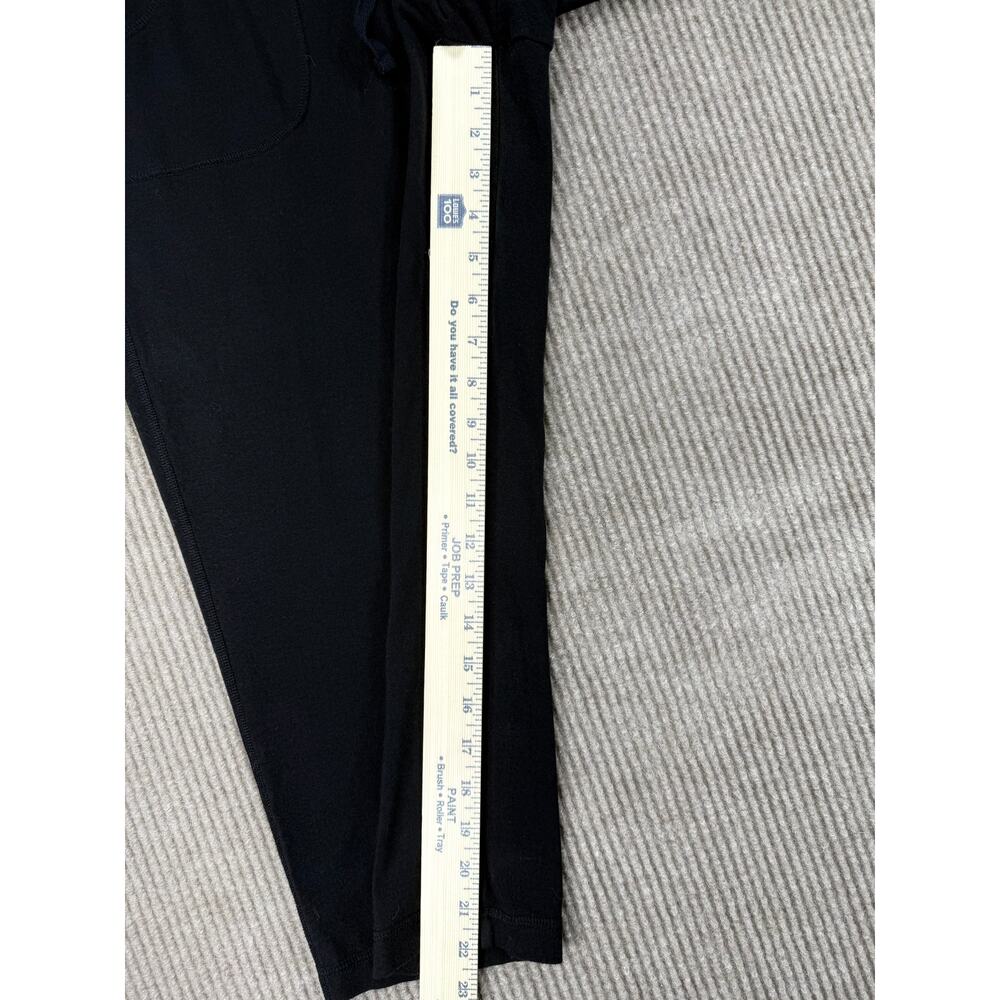 Athletic Works Black Cotton Modal Drawstring Capri Pants L 12-14 - Picture 7 of 8